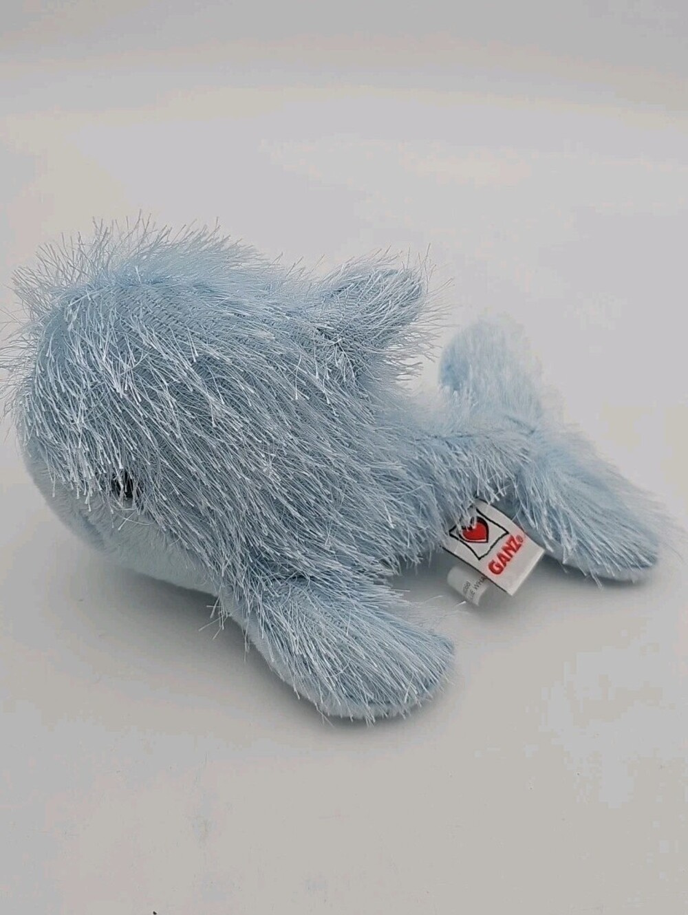 Ganz Webkinz Blue Whale Plush HM356 Fuzzy Retired No Code 10"